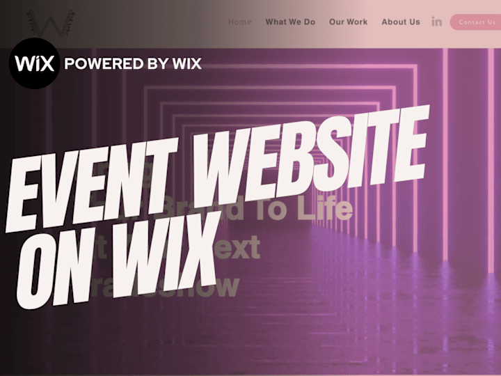 Cover image for Striking Event Website Designed on Wix for Word Up Production