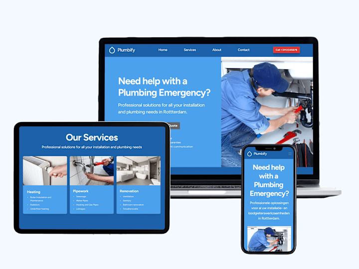 Cover image for Web Design for a Plumbing Company