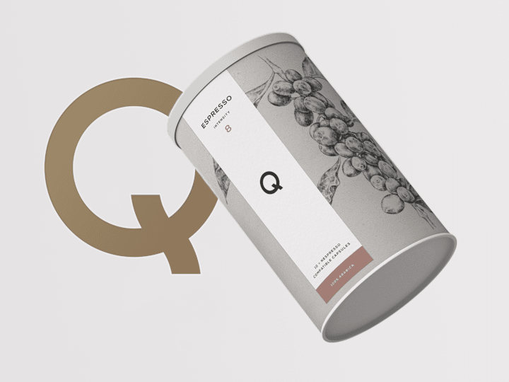 Cover image for QUATTRO coffee - brand and packaging