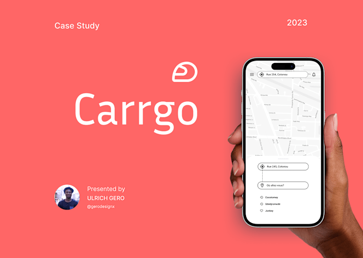 Cover image for Carrgo - Ride Sharing UX Case Study on Behance