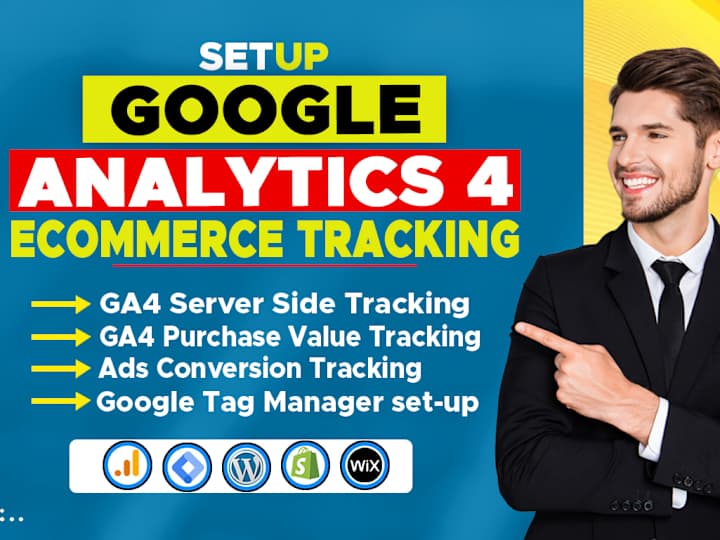 Cover image for  Setup google analytics 4, enhance ecommerce tracking via GTM