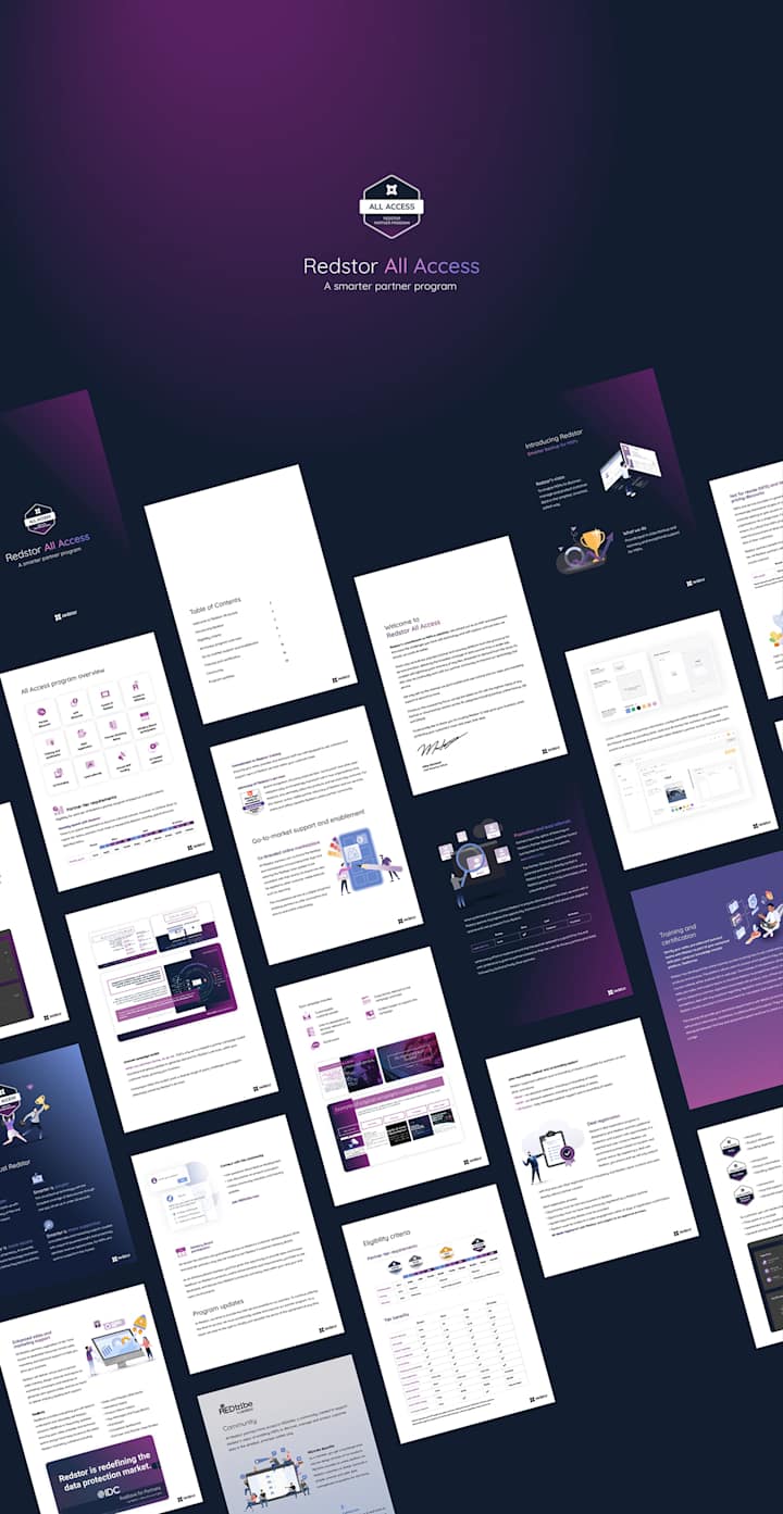 Cover image for Redstor Brand Collateral | Behance