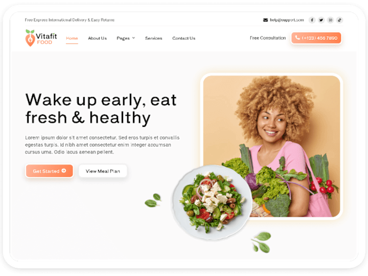 Cover image for Food Blogging And E-Commerce website | WordPress | Elementor 