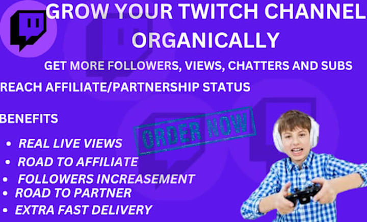 Cover image for Twitch Channel Growth and Engagement Promotion