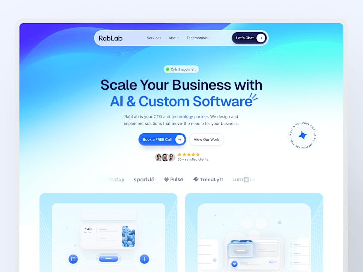 Cover image for Landing page redesign + development