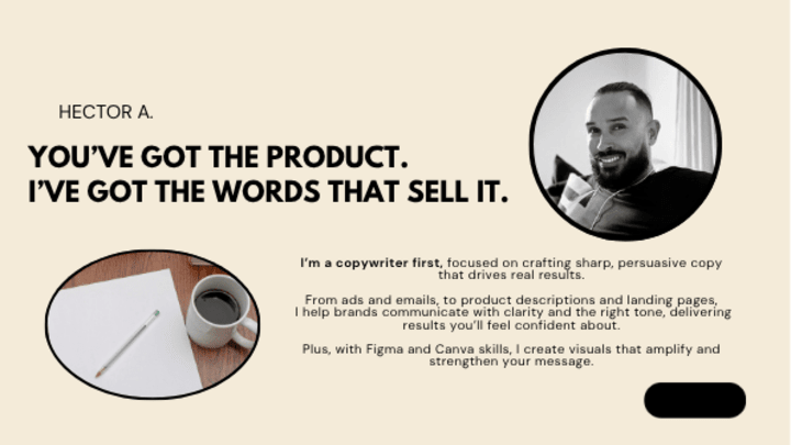 Cover image for Copywriter with design skills - PORTFOLIO