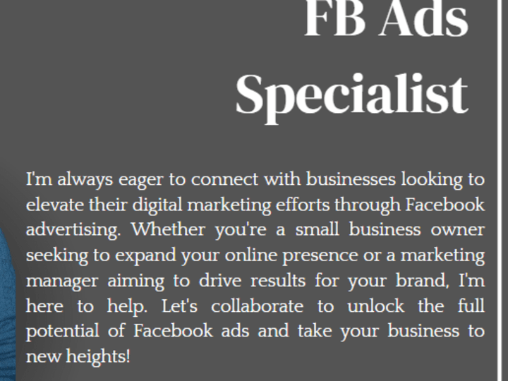 Cover image for Facebook Ads | Media Buyer