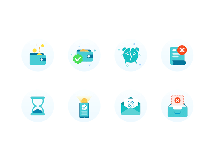 Cover image for Set of Icons for a finance app