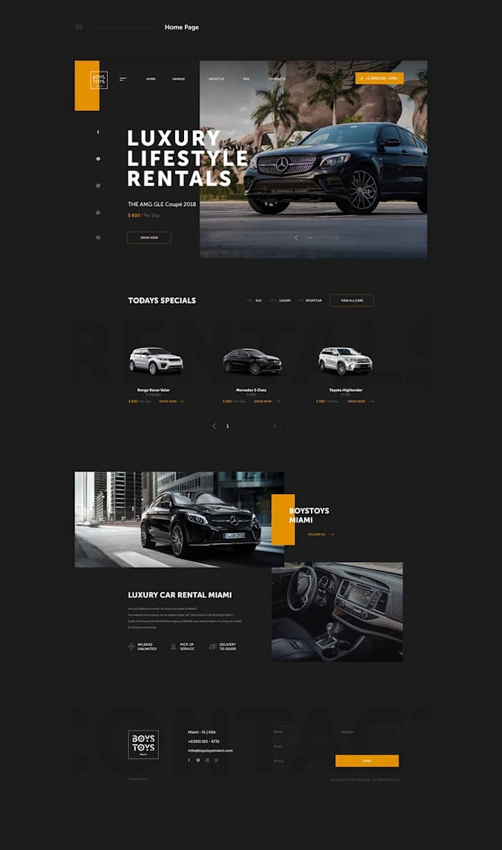 Cover image for Luxury Car Rentals (Portfolio Website)