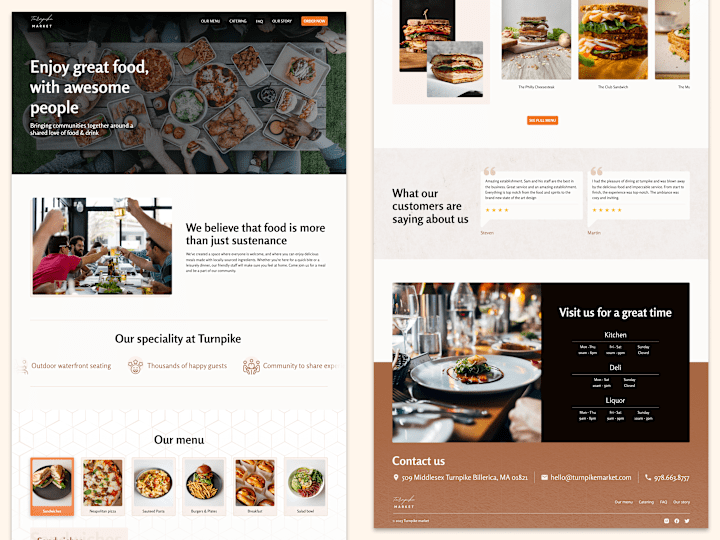 Cover image for Turnpike Market - Landing Page Design