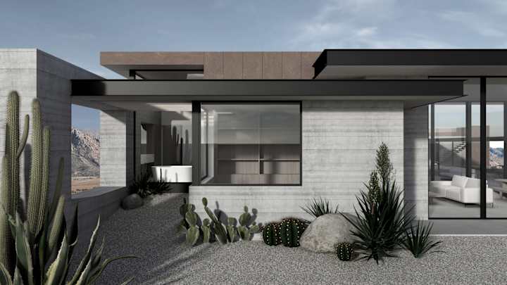 Cover image for 3D Renderings of Sedona Desert Home