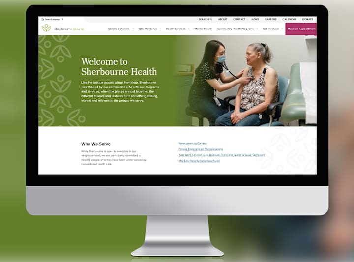 Cover image for Custom WordPress Website - Sherbourne Health