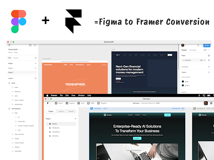 Cover image for Responsive Figma to Framer Website