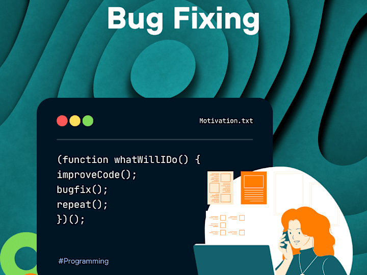 Cover image for Debug your code, fix errors, improve it and much more