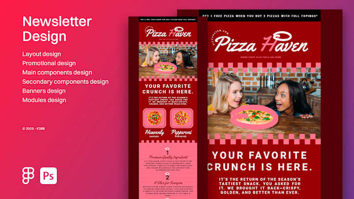 Cover image for Pizza Haven | Newsletter Design