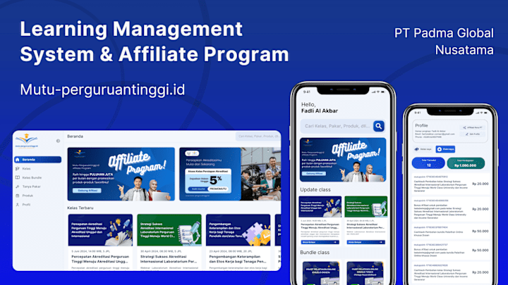 Cover image for Learning Management System & Affiliate Program