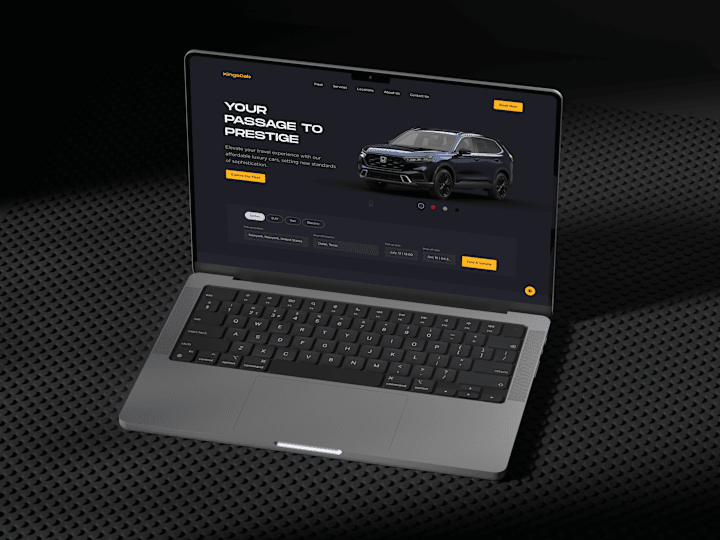 Cover image for KingsCab - Luxury Car Rental Website Design