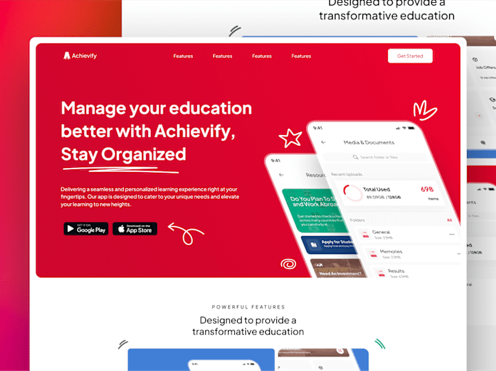 Cover image for Edtech landing page