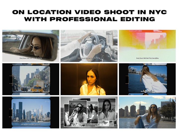 Cover image for On-Location Video Shoot in NYC with Professional Editing