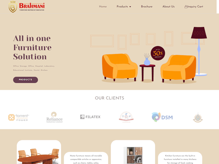 Cover image for Home - Brahmani Furnitech Pvt. Ltd