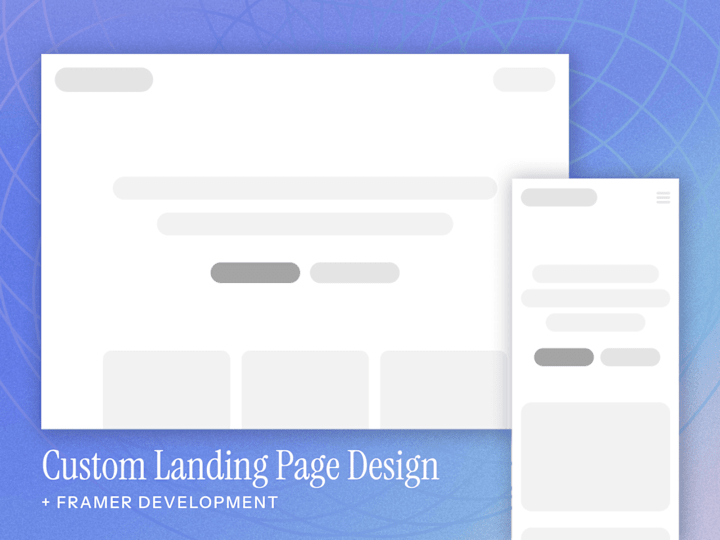 Cover image for Landing Page - Custom Design + Framer Development