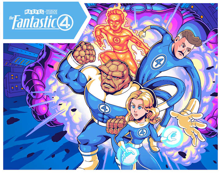 Cover image for Fantastic 4 Illustration | Key Visual Art