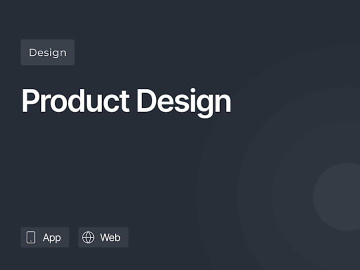 Cover image for Product Design(UX/UI)