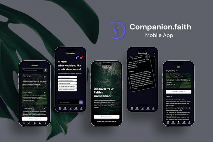 Cover image for [UI] ✝️ Companion Faith Mobile App