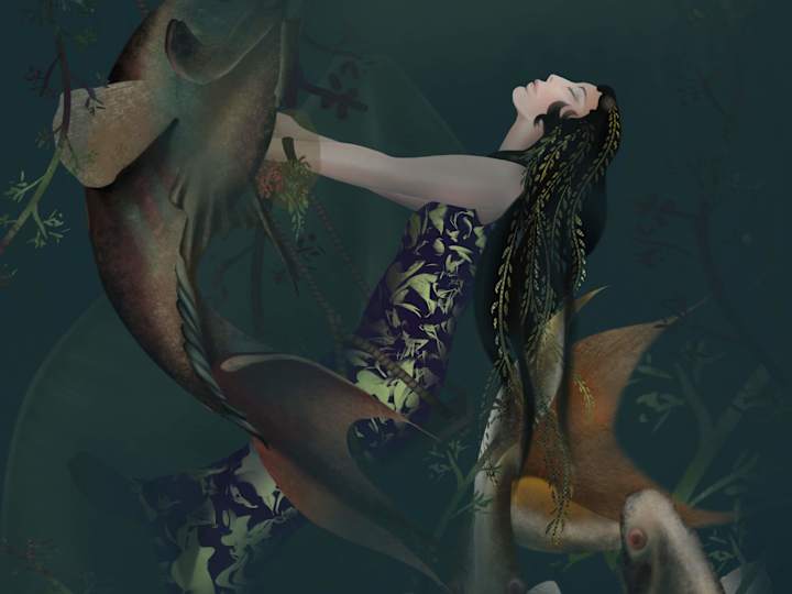 Cover image for Digital illustration created for the exhibition HDLU 