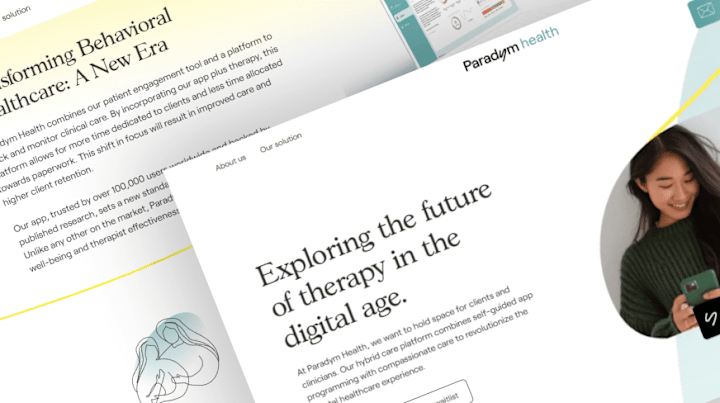Cover image for Website Development for Healthcare Tech Startup
