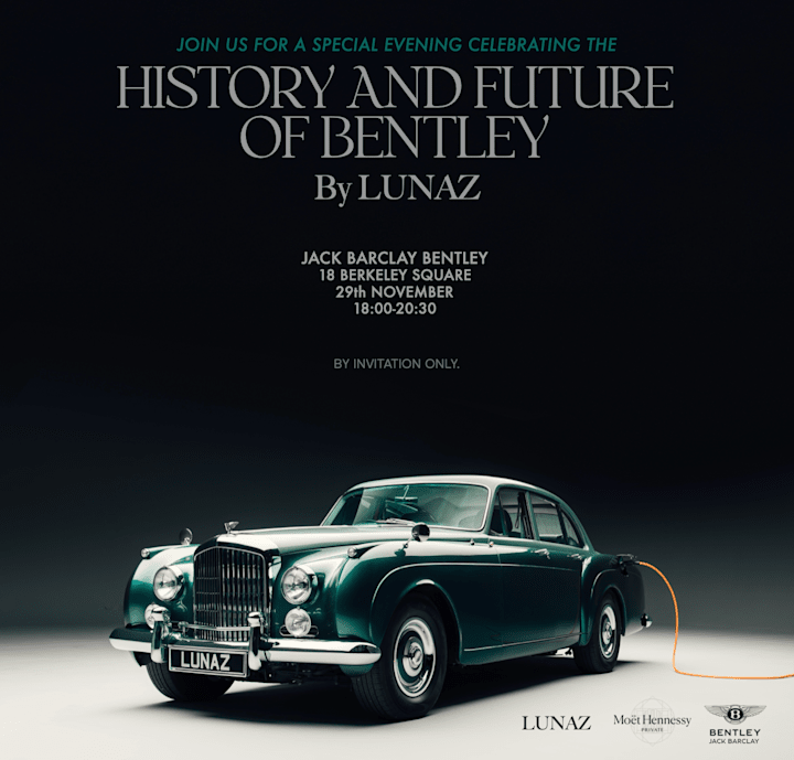 Cover image for Invitation for The History and Future of Bentley by Lunaz