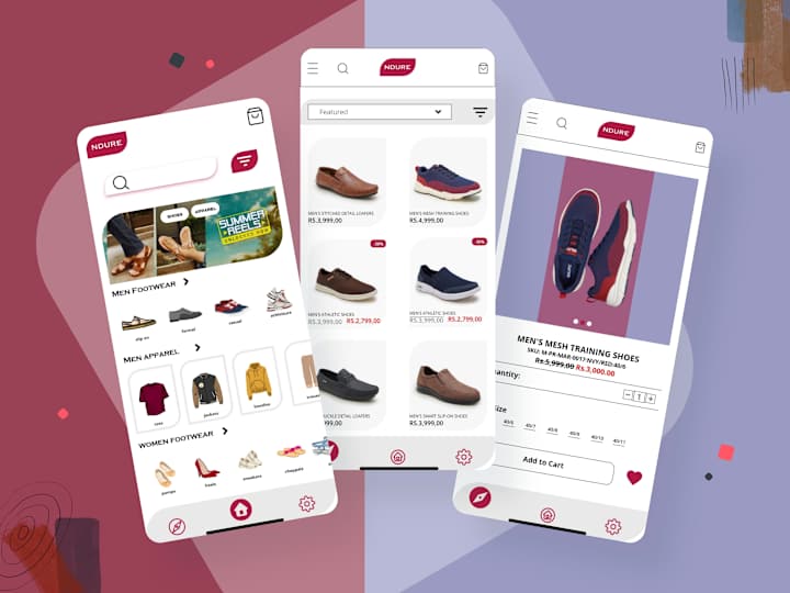 Cover image for "Step Up Your Style: Innovative UI Design for NDURE Shoe 