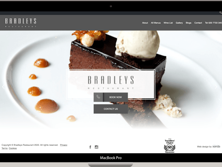 Cover image for Bradley’s - Restaurant (WordPress Development)