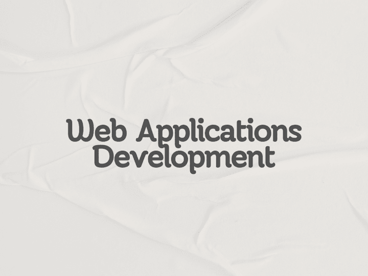 Cover image for Web Applications Development