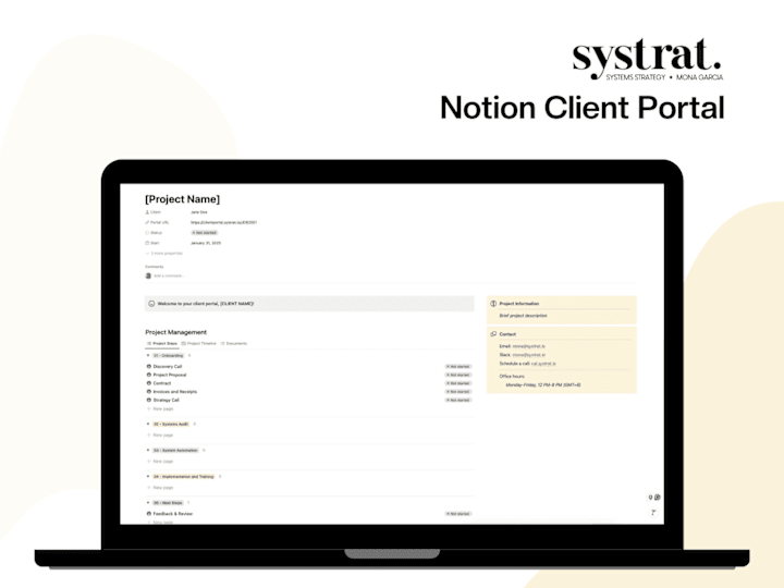 Cover image for Notion Client Portal