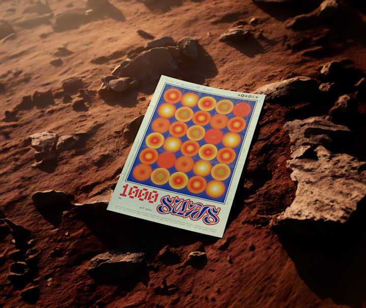 Cover image for Pôster "1000 suns", A3 (297x420mm)