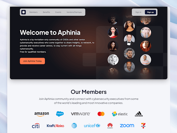 Cover image for Aphinia Website Redesign