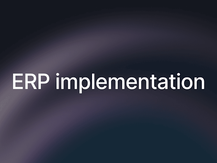 Cover image for ERP Implementation Consulting