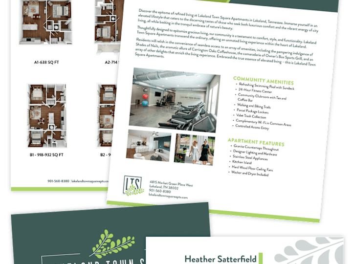 Cover image for Apartment Community Sell Sheet and Business Card