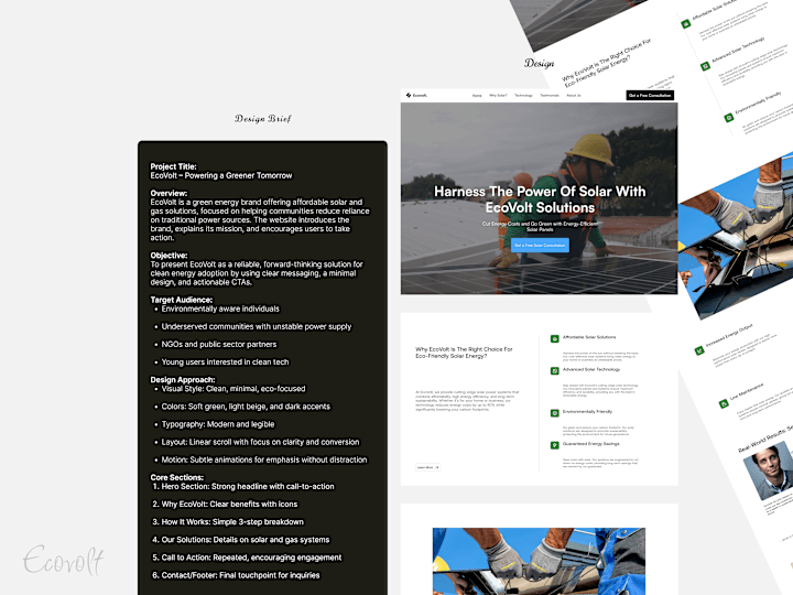 Cover image for EcoVolt – Powering a Greener Tomorrow