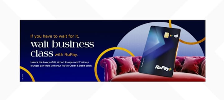 Cover image for Wait Business Class: Redefining Travel with RuPay Lounge Access