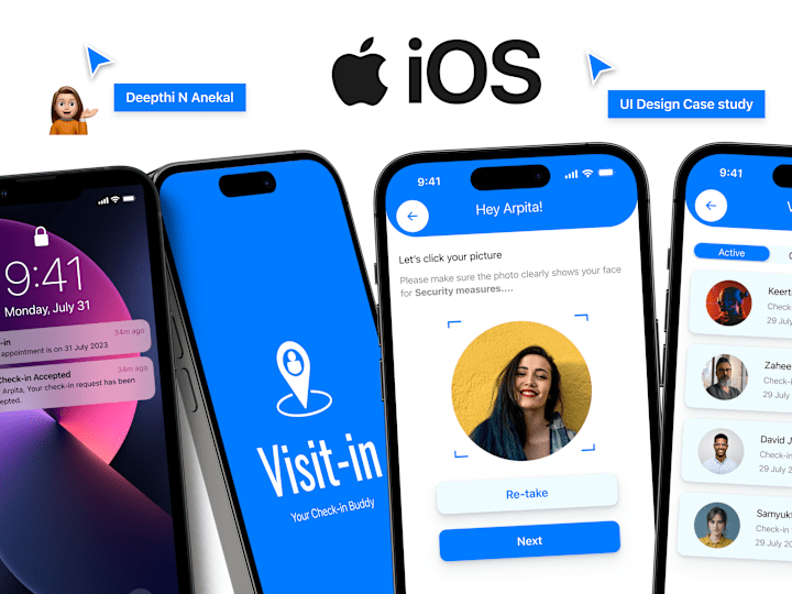 Cover image for Visitor Management Solution| iOS | UI Design Case study :: Beha…