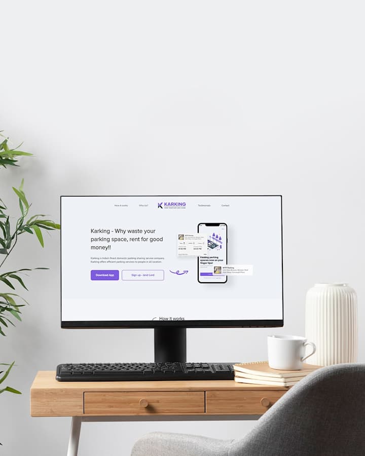 Cover image for Karking Landing page
