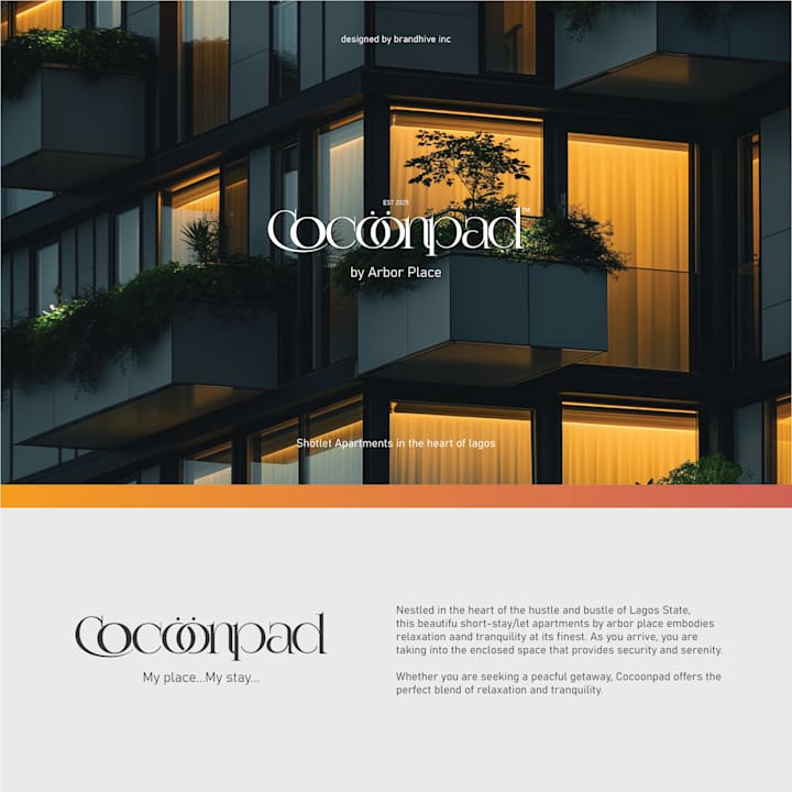 Cover image for Cocoonpad by Arbor place (Brand identity strategy, and design)