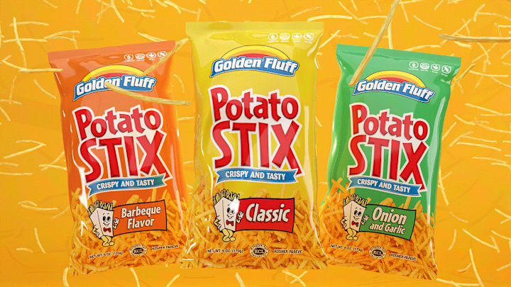 Cover image for Potato Sticks Snack Packaging Design