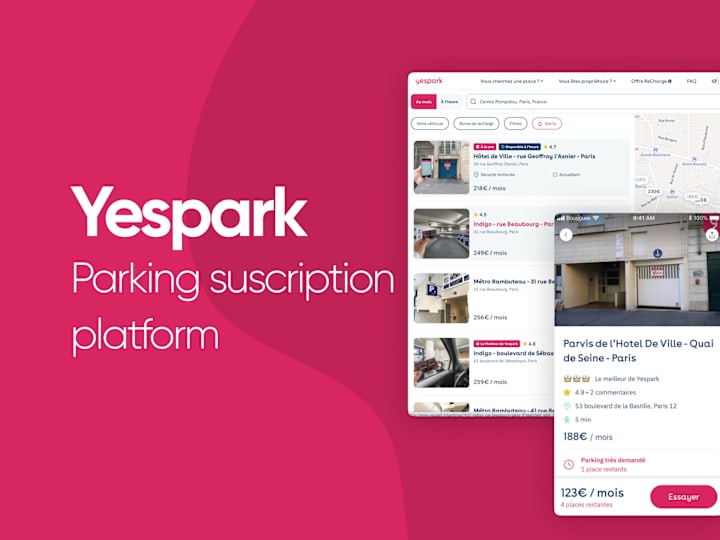 Cover image for Yespark | Taking a parking rental platform to the next level