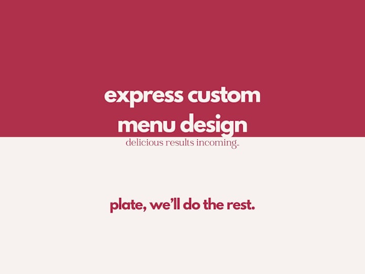 Cover image for Express Custom Menu Design: Fast, Fresh & Ready to Impress 🍽️