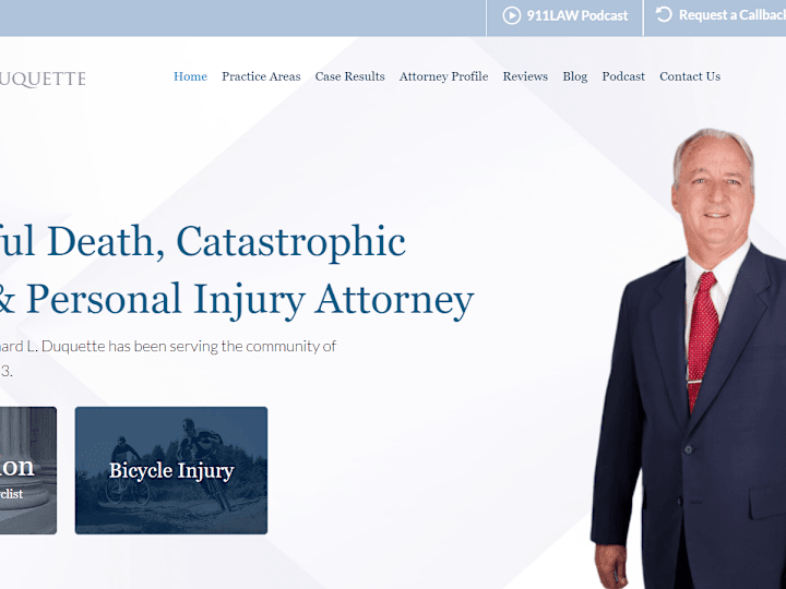 Cover image for Personal Injury Lawyer Website 