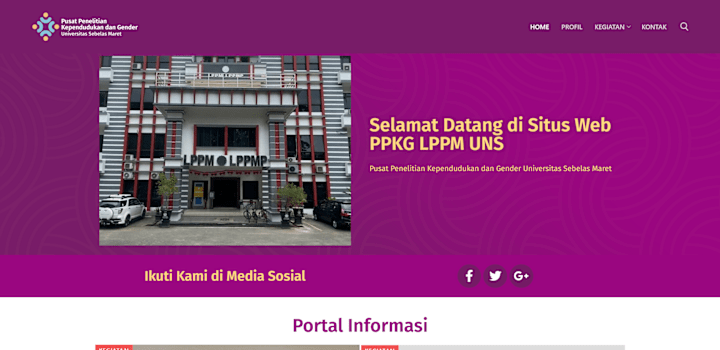 Cover image for PPKG LPPM UNS - Website Redesign