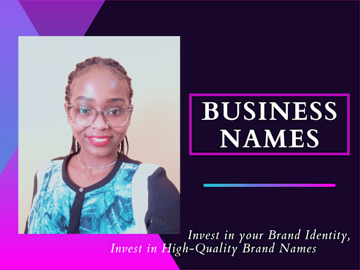 Cover image for I will craft catchy business names for your company or brand